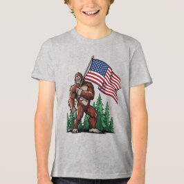 Youth Patriotic American Flag Graphic Celebration 