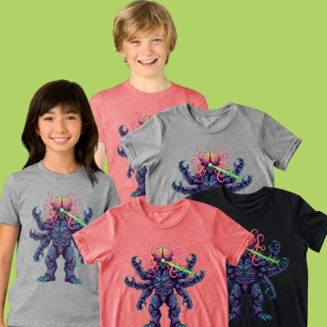 Youth Psychedelic Brain Monster Ray Clothing Item (Criador carregado)