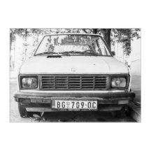 Yugo, velha bagagem de carro iugoslaviano