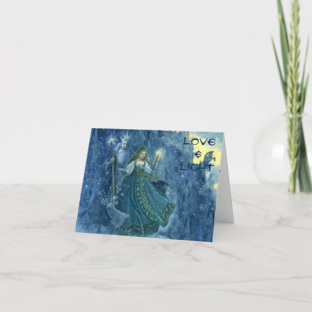 Yule Blessings: Cartões Saudáveis (Frente)