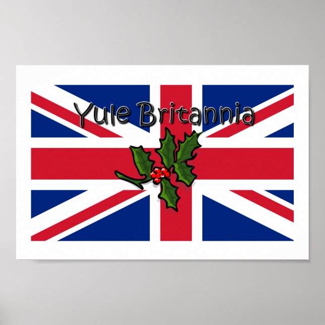 Yule Britannia Holiday Poster (Frente)