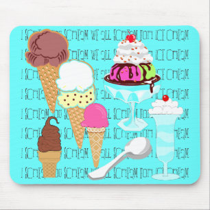 Yum-um-licious sorvete Mousepad