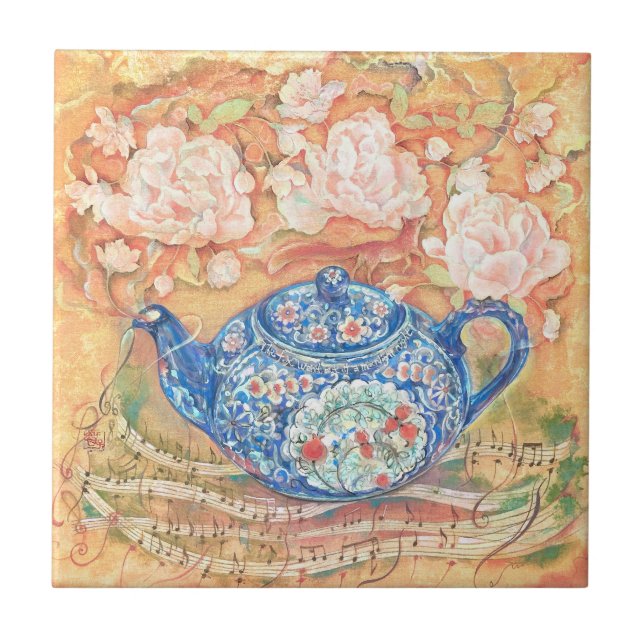 Yume Pot: Teatime Rhapsody Throw Pillow (Frente)