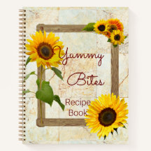 Yummy Bites Sunflower Marble Recipiente Book