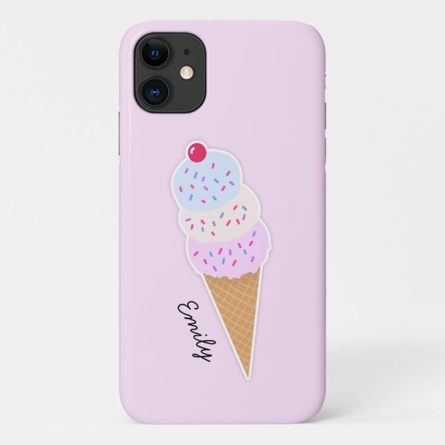 Yummy Icecream Cone capas de iphone Personalizada (Verso)