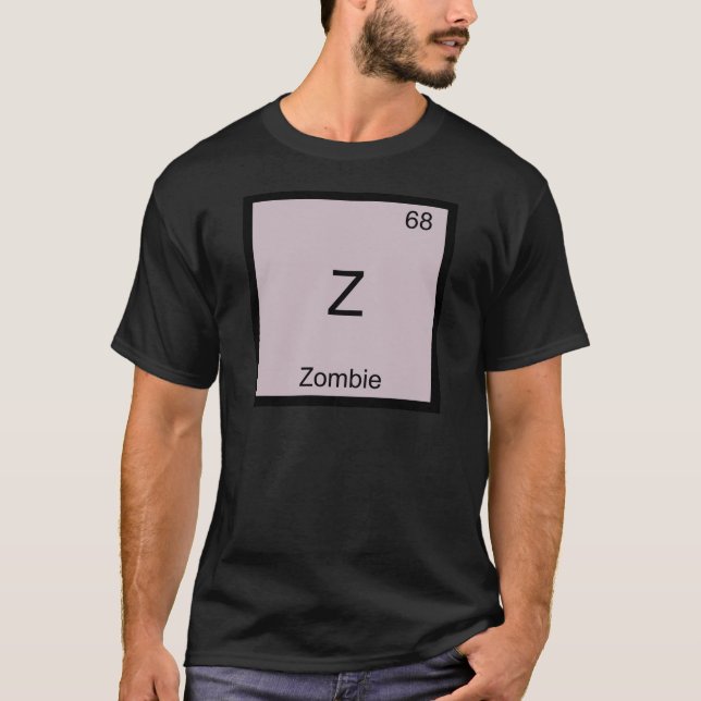 Z - Camiseta engraçada com símbolo de elemento quí (Frente)