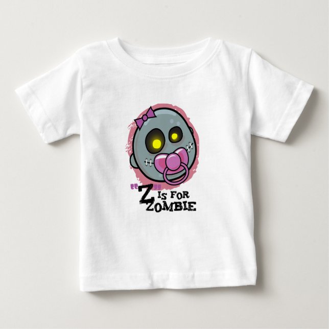"Z" é para camiseta de Criança Zombie (Meninas) (Frente)