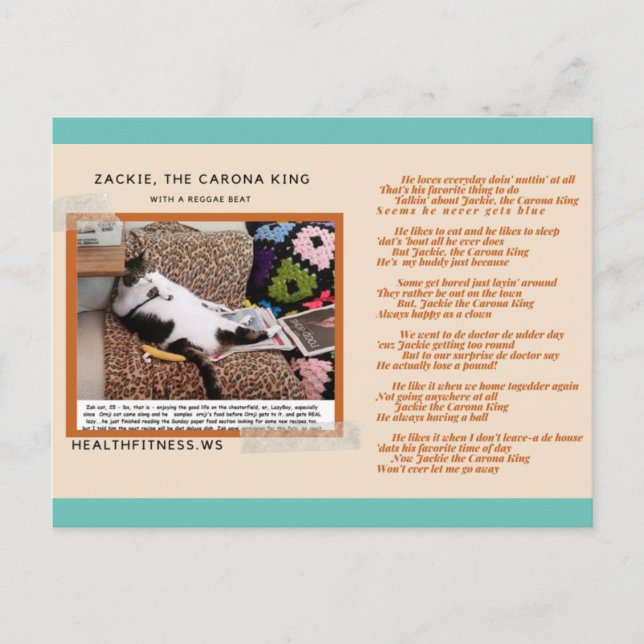 Zackie O Rei Corona - Cartões Divertidos "Mantenha (Frente)