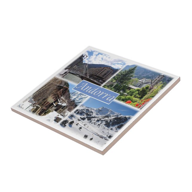 zAD003 ANDORRA, La Vella, mosaico, (Lateral)