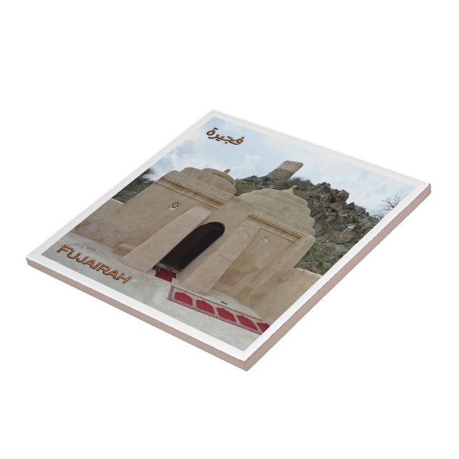 zAE035 FUJAIRAH, mesquita Al Badiyah, EAU, (Lateral)