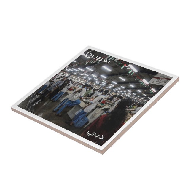 zAE046 Mercado do peixe DUBAI, Emirados Árabes Uni (Lateral)