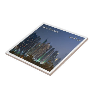 zAE054 horizonte de ABU DHABI, Emirados Árabes Uni