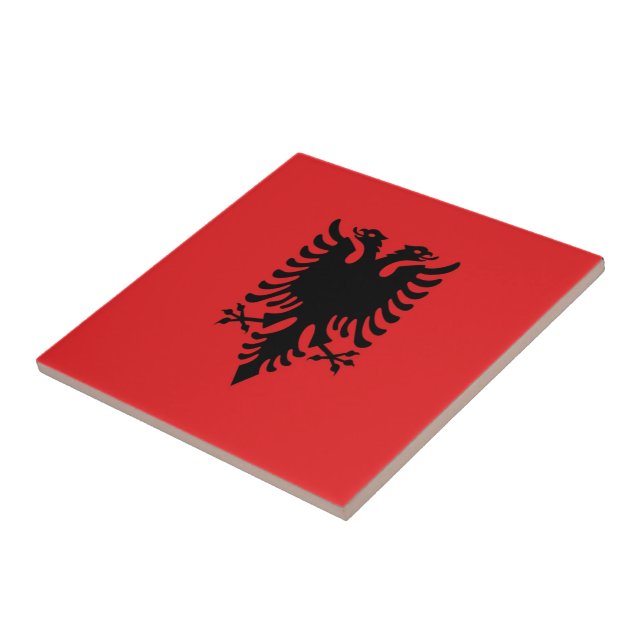 zAL001 ALBANIAN FLAG, Albânia, (Lateral)