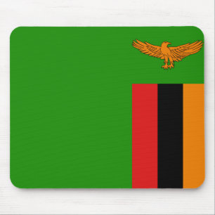 Zâmbia Flag Mousepad