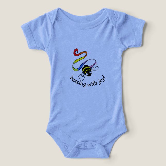 Zangada Com A Alegria! Baby T-Shirt (Design frontal)
