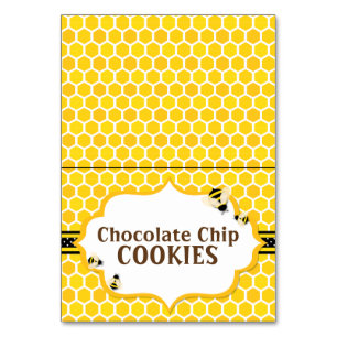 Zangão da abelha - cartão amarelo da mesa da