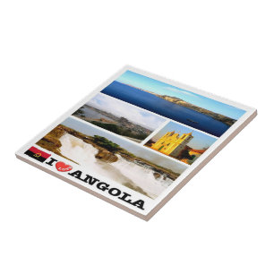 zAO003 ANGOLA I AMOR, Mosaico, África,