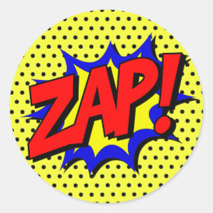 Zap etiquetas do aniversário do herói da