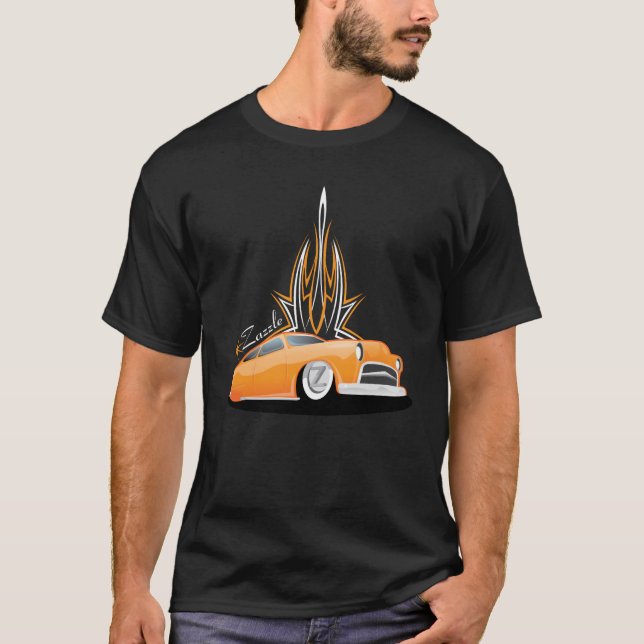 Zazzle Hotrod para camisas escuras (Frente)