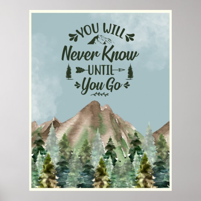 Zazzle never know poster (Frente)