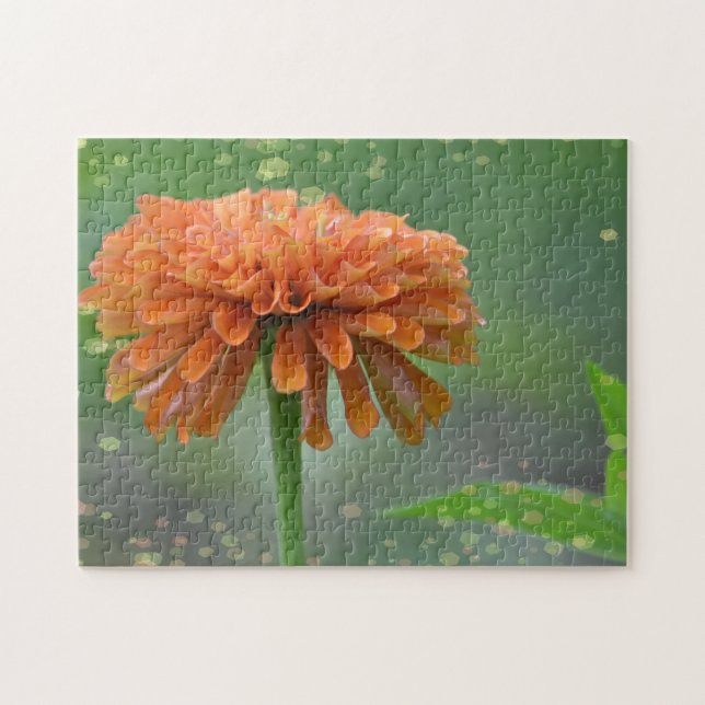 Zazzled Zinnia Quebra-cabeça (Horizontal)