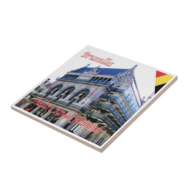 zBE014 BRUXELLES, Teatro Real Flamenga (Lateral)