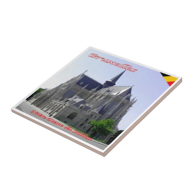 zBE021 BRUXELES BRUXELLES Notre-Dame du Sablon, (Lateral)