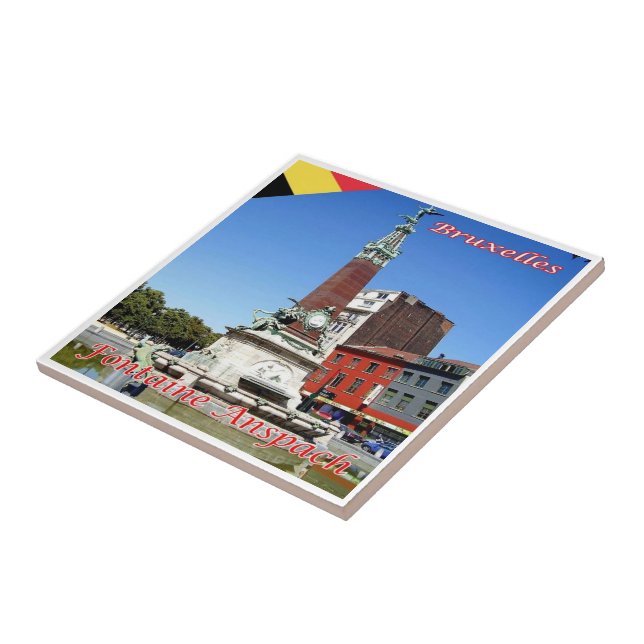 zBE027 BRUXELLES Fontaine Anspach, (Lateral)