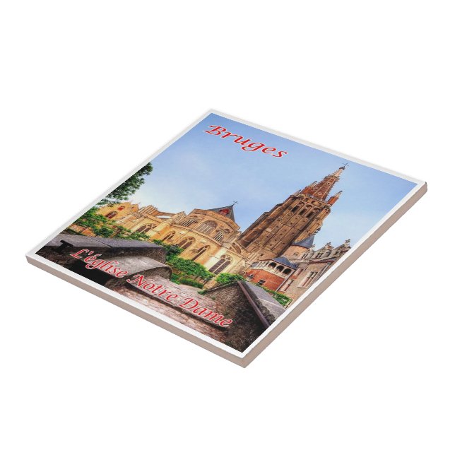 zBE038 BRUGES The Notre Dame, Bélgica, (Lateral)