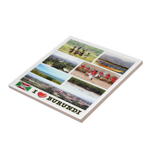 zBI003 BURUNDI I AMOR, Mosaico, África,