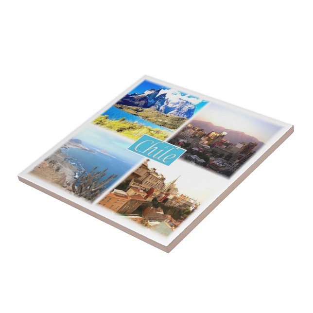 zCL004 CHILE, Mosaico, América (Lateral)