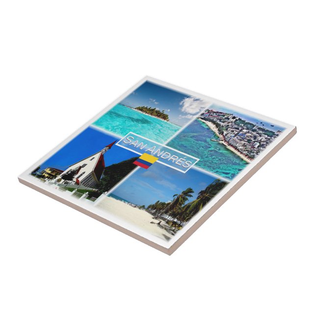 zCO003 SAN ANDRES, Mosaico, Colômbia, (Lateral)