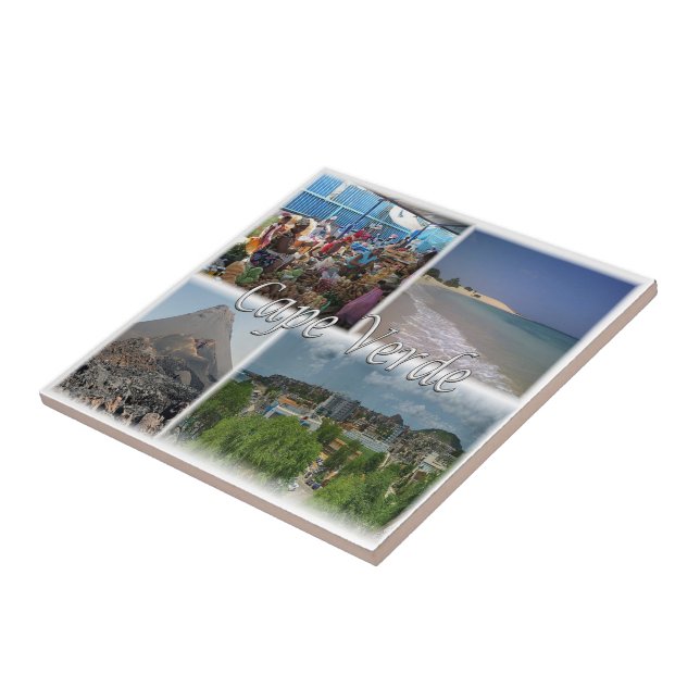 zCV025 CAPE VERDE, Mosaico, África, (Lateral)