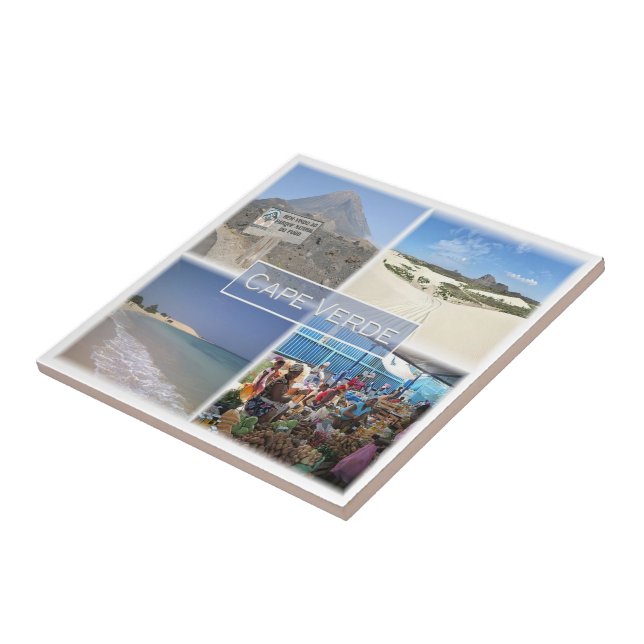 zCV24 CAPE VERDE, Mosaico, África, frigorífico (Lateral)