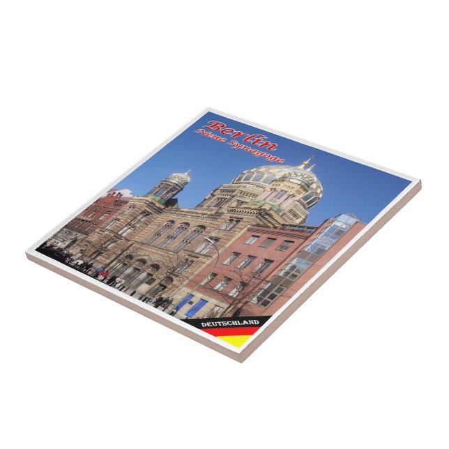 zDE014 BERLIN NEW SYNAGOGUE Alemanha, (Lateral)