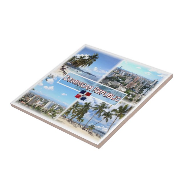 zDO003 REPÚBLICA DOMINICANA, Mosaico, América, (Lateral)