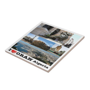 zDZ007 ORAN I Love, Argélia Mosaica, África, gelad