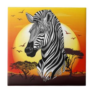 Zebra African Savanna Wild Animal