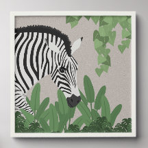 Zebra amongst Leaves