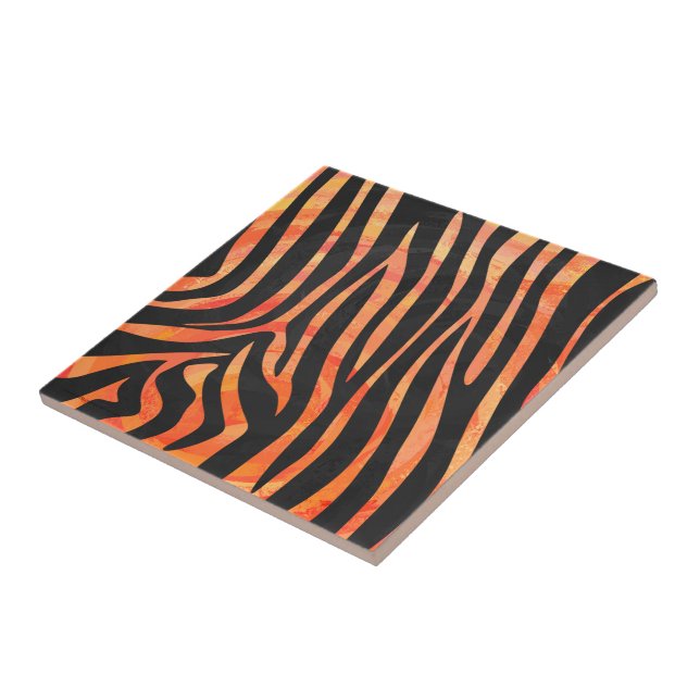Zebra Black e Orange Impressão (Lateral)