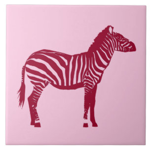 Zebra - Borgonha e Rosa