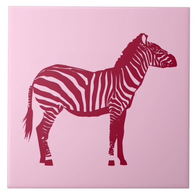 Zebra - Borgonha e Rosa (Frente)