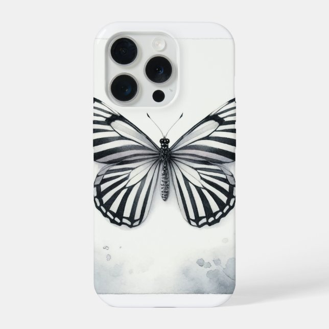 Zebra Butterfly Watercolor AREF295 - Watercolor (Verso)