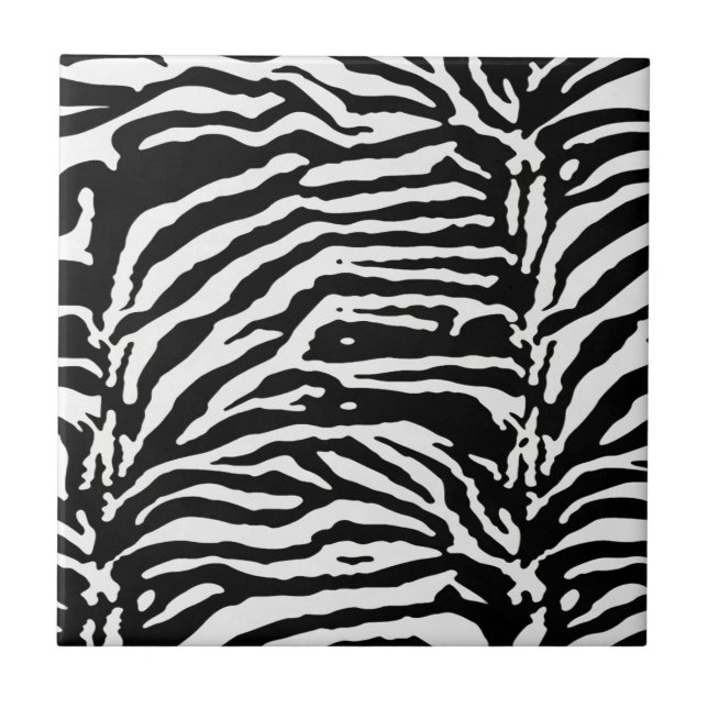 Zebra Camouflage Padrão Artístico Negro e Branco (Frente)
