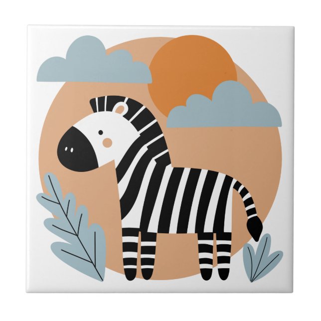 Zebra Caprichosa Influenciada pela Escandinávia (Frente)