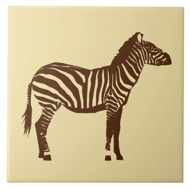 Zebra - Castanho-chocolate e castanho-camelo (Frente)