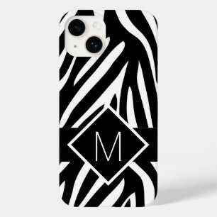 Zebra com impressão em preto-e-branco