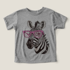 Zebra com Óculos Rosa