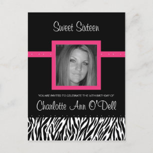 zebra; convite de aniversário