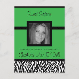 zebra; convite de aniversário